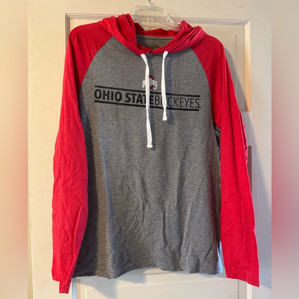 Varsity Red and Gray Long Sleeve Tee